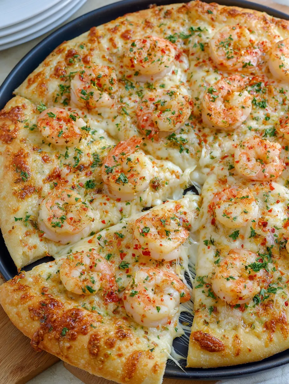 Shrimps-Scampi-Pizza