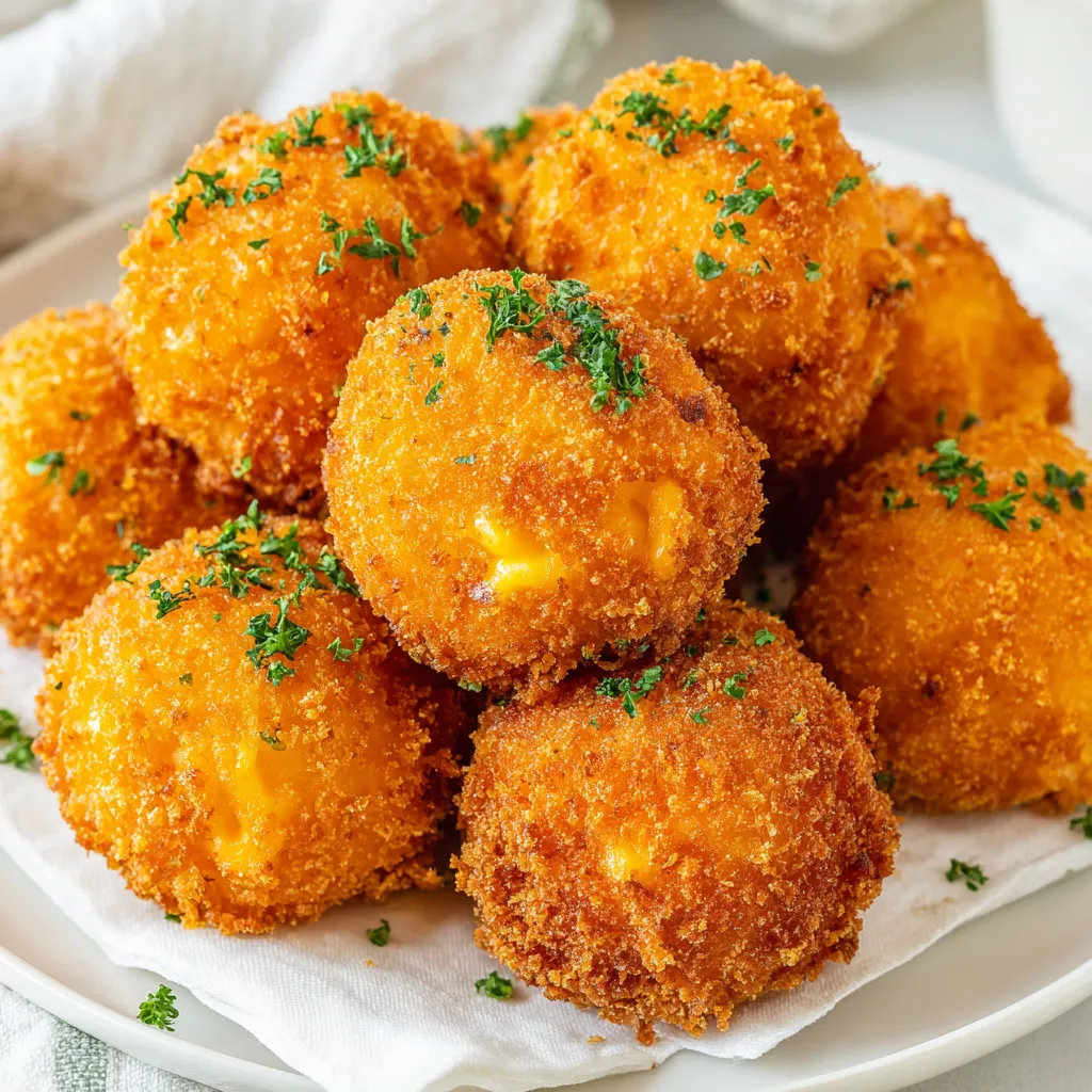 Frittierte Mac-and-Cheese-Kugeln