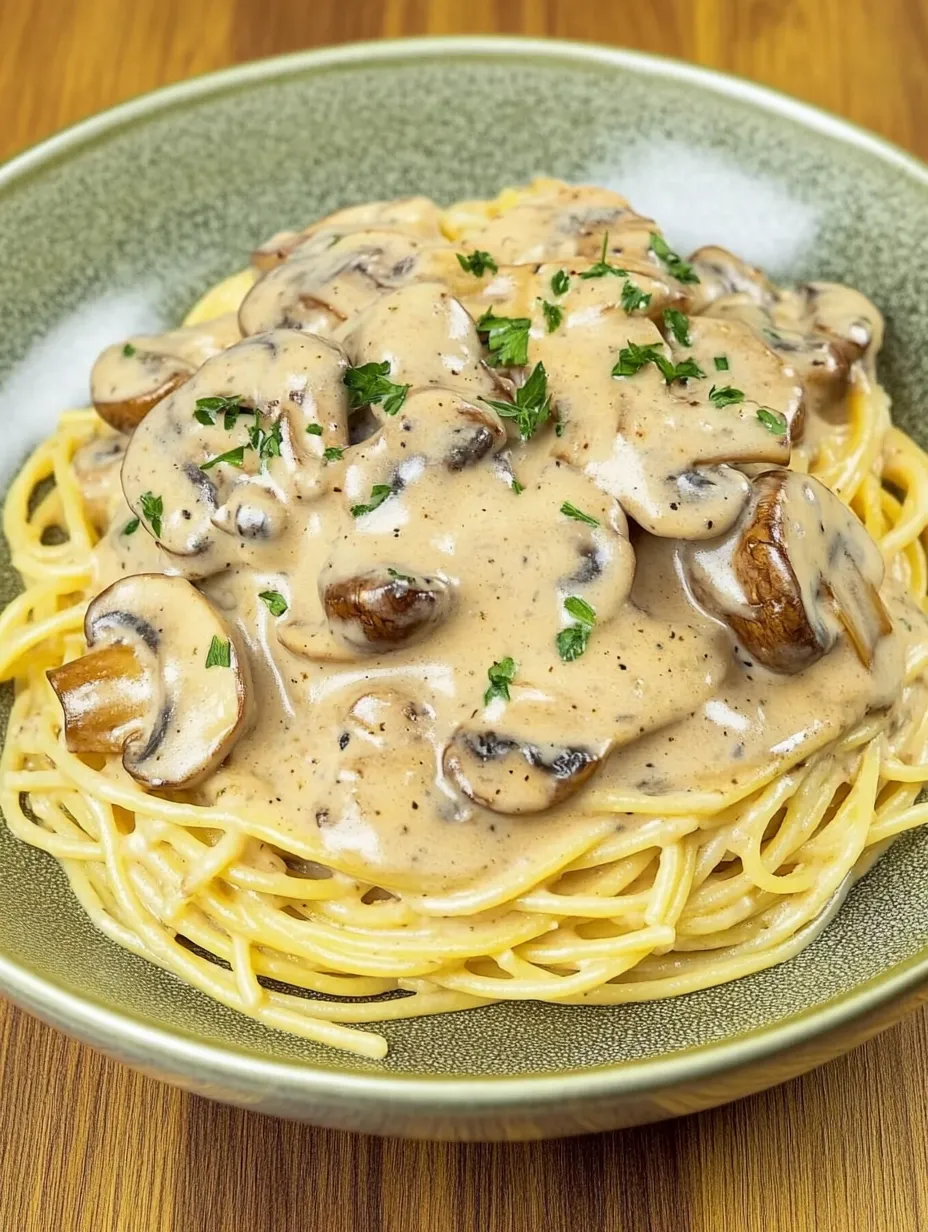 Nudeln in cremiger Pilzsoße – so lecker und aromatisch