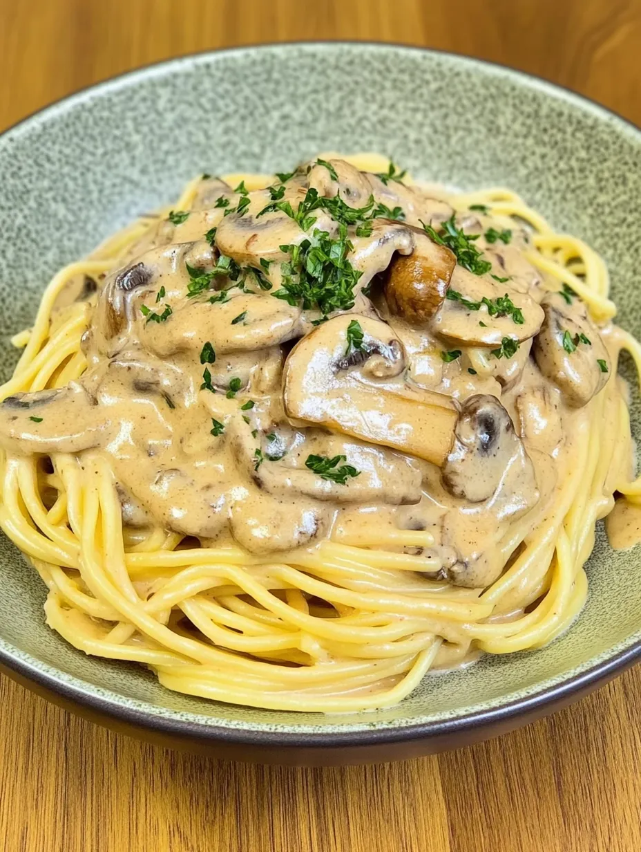 Spaghetti mit cremiger Pilzsoße – unkompliziert und lecker
