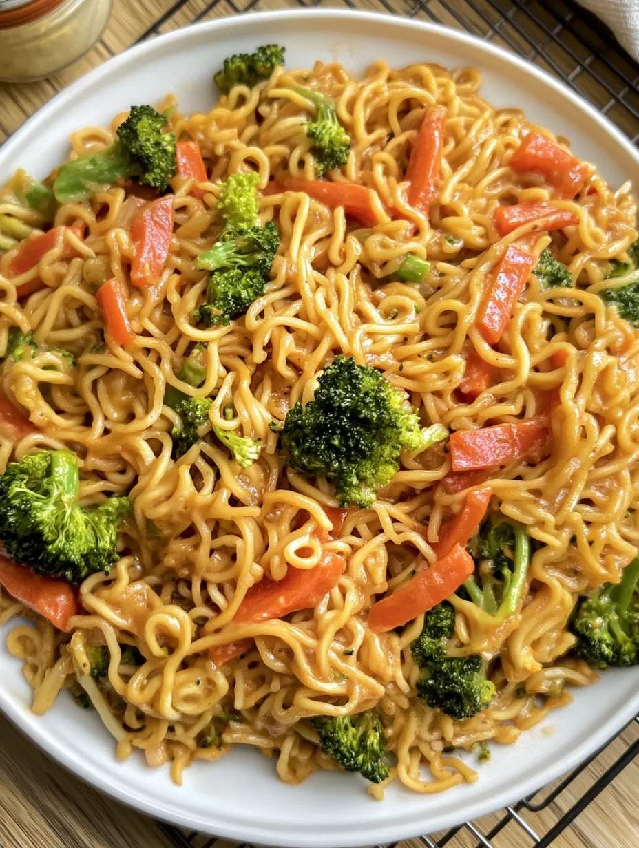 Mie-Nudeln mit Erdnusssauce und Gemüse – Schnell, Lecker und Gesund