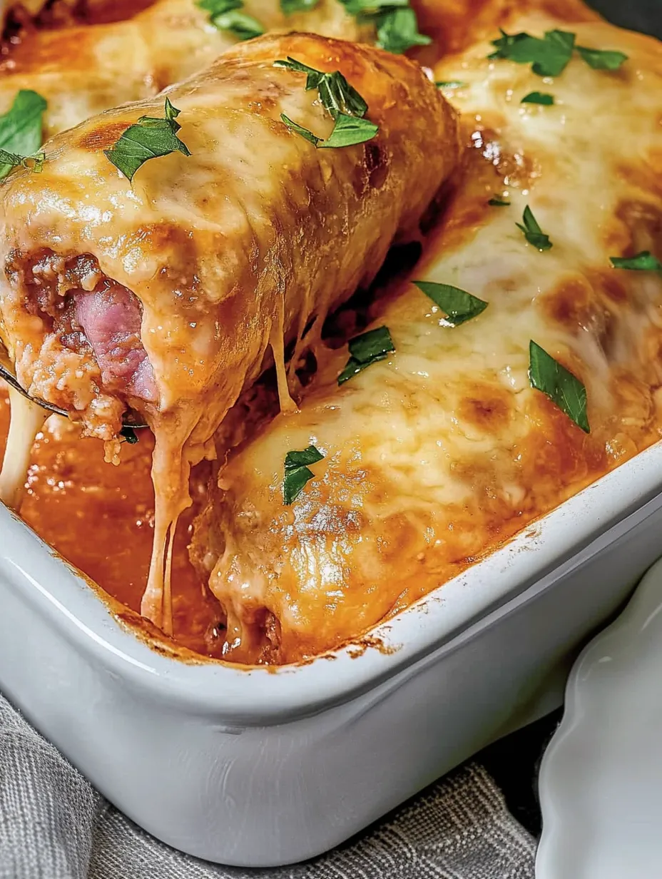 Schinken-Hackfleisch-Röllchen in Tomatensauce – Herzhaft und Unwiderstehlich