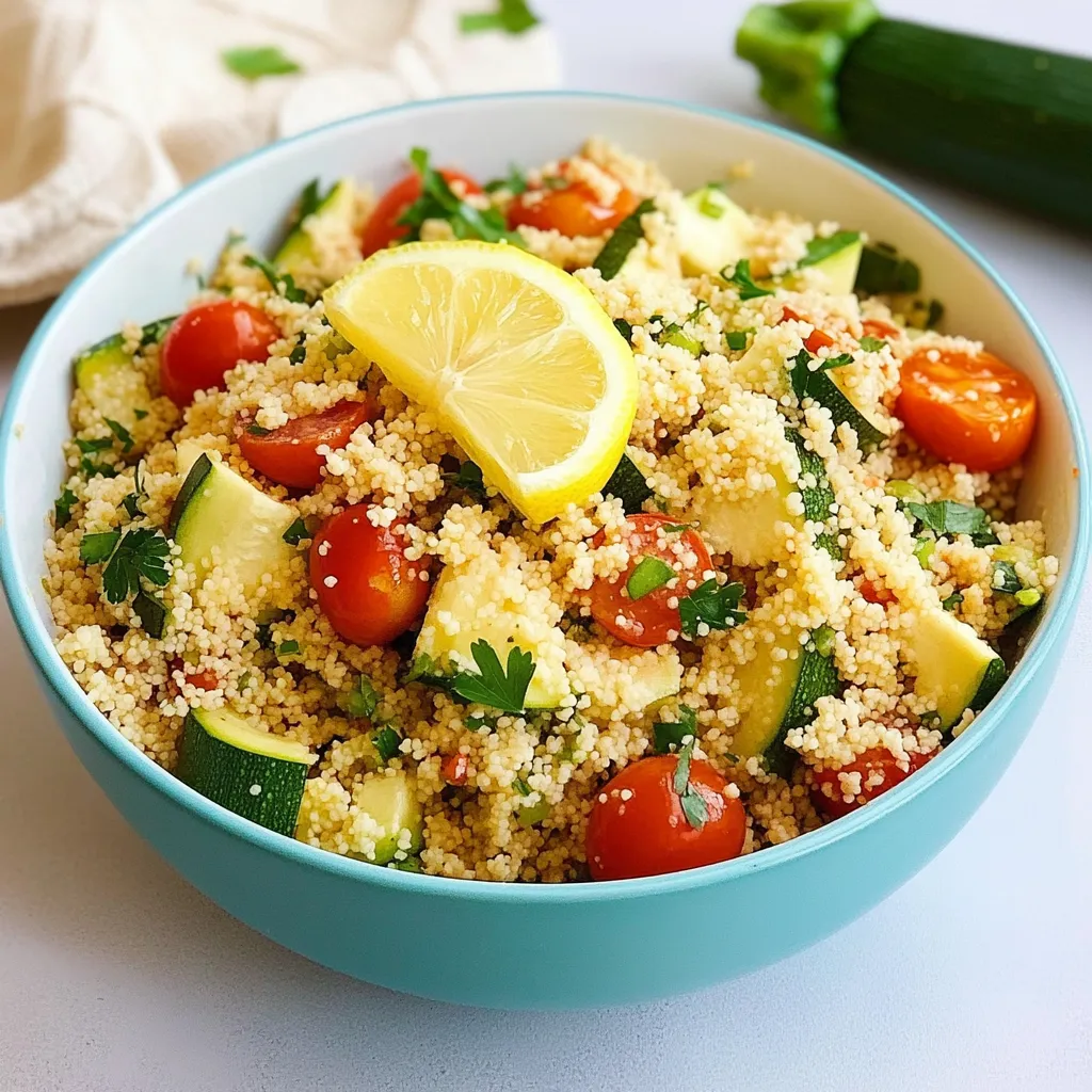 Couscous Zucchini-Salat