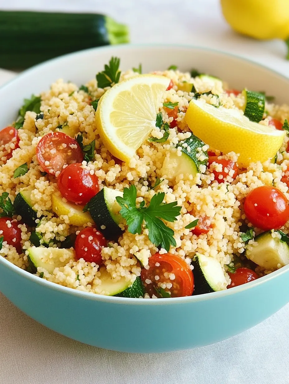 Couscoussalat mit Zucchini – Einfach, gesund & lecker