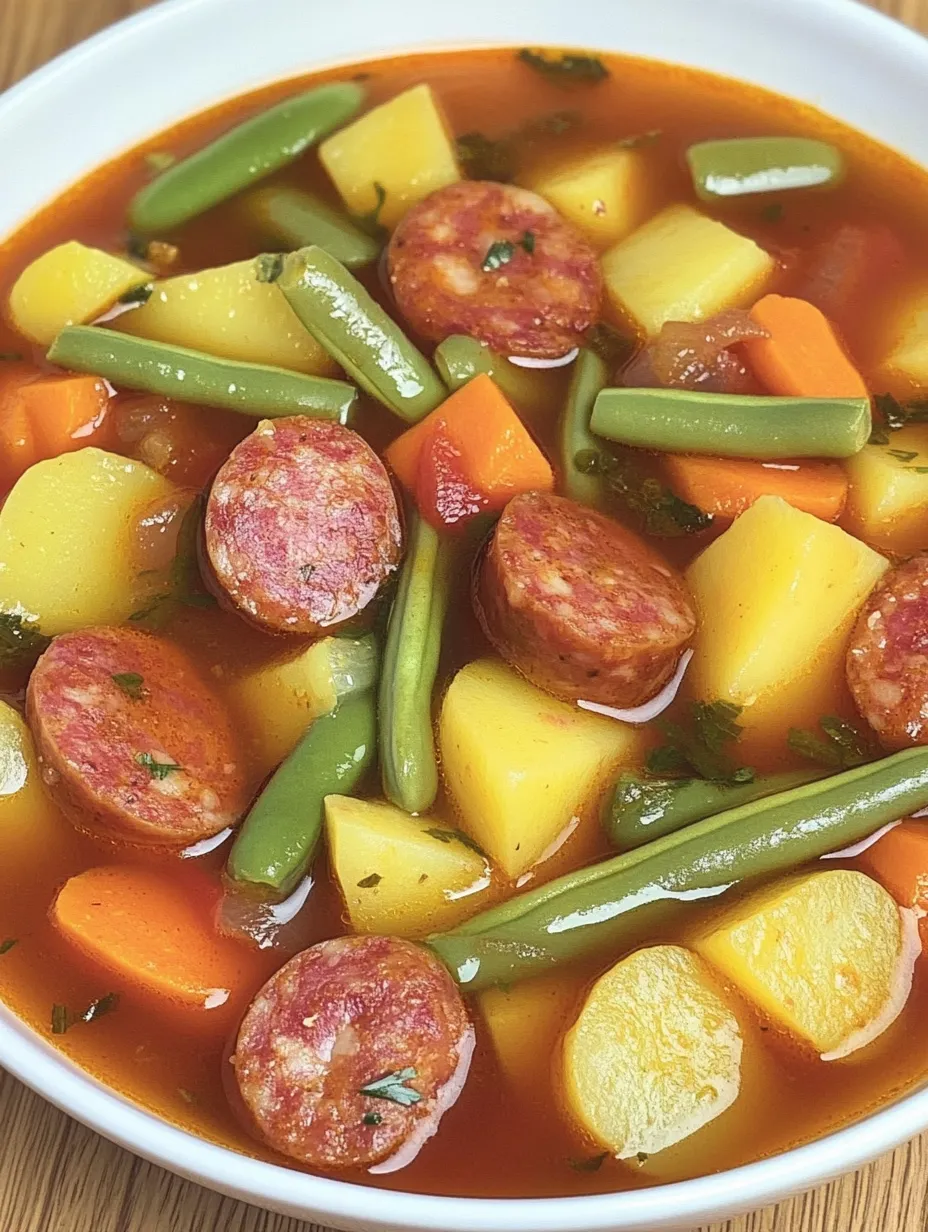 Cabanossi-Eintopf mit Kartoffeln, Möhren und Bohnen – Einfach und Deftig