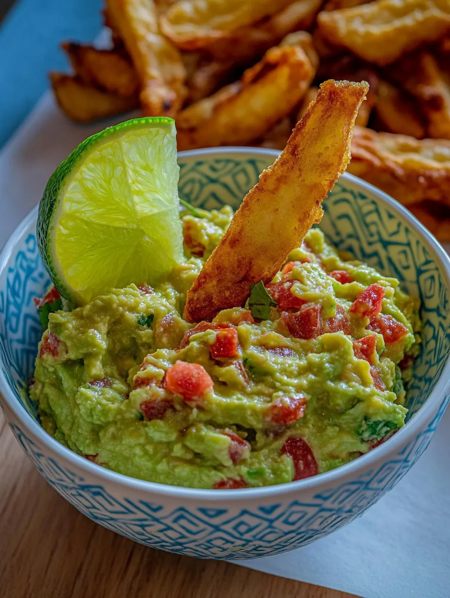 Knusprige Parmesan-Kartoffeln mit frischer Avocado-Creme