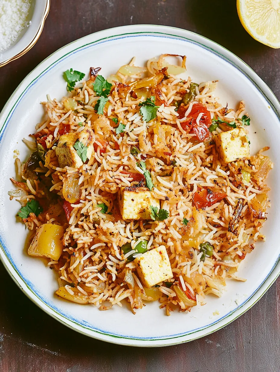 Gemüse-Biryani mit Safran und Paneer – Aromatisch und Lecker