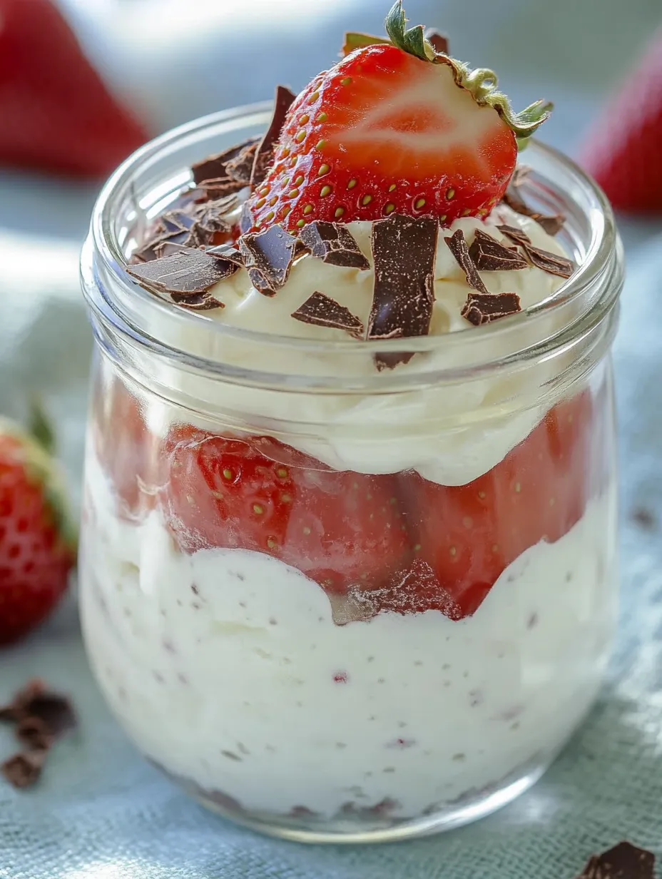 Erdbeerquark im Glas – Locker und Frisch