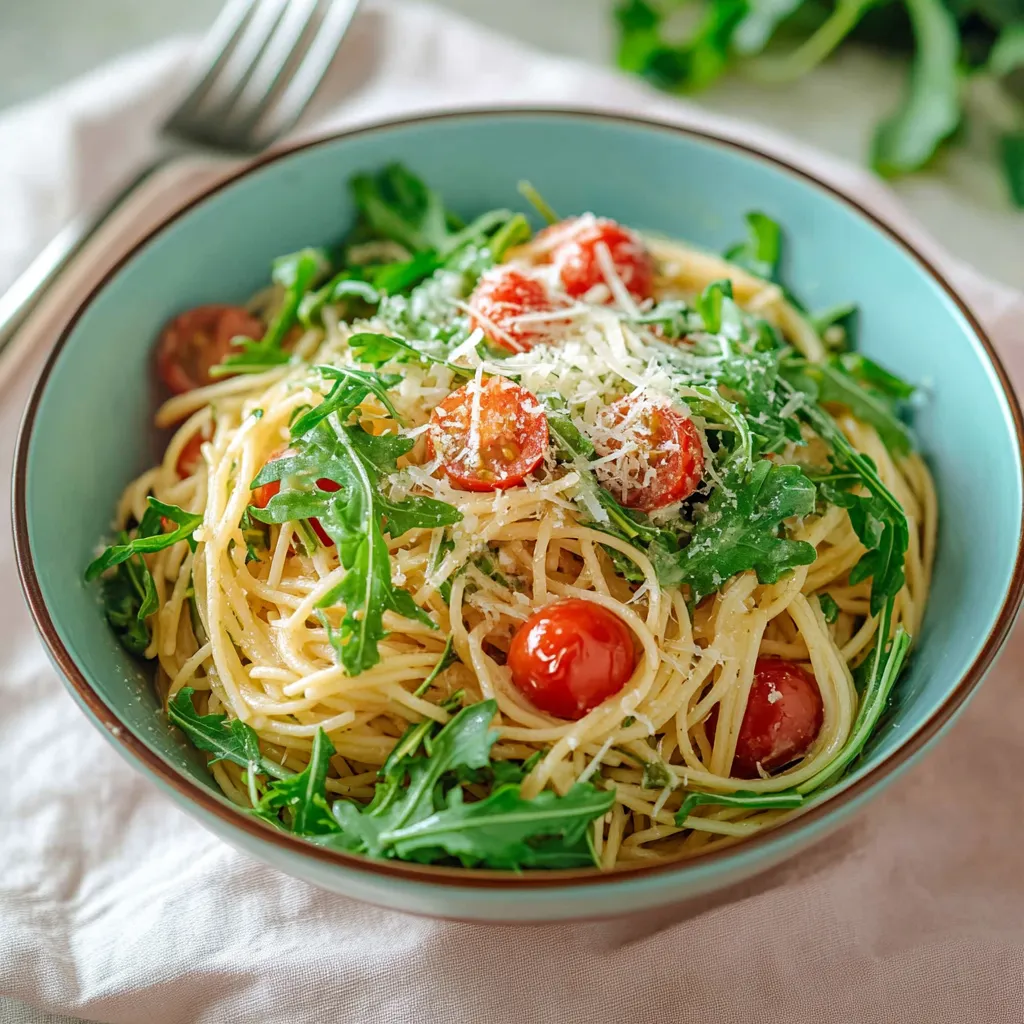 Rucola Pasta mit Burrata – Einfach, Schnell und Unwiderstehlich