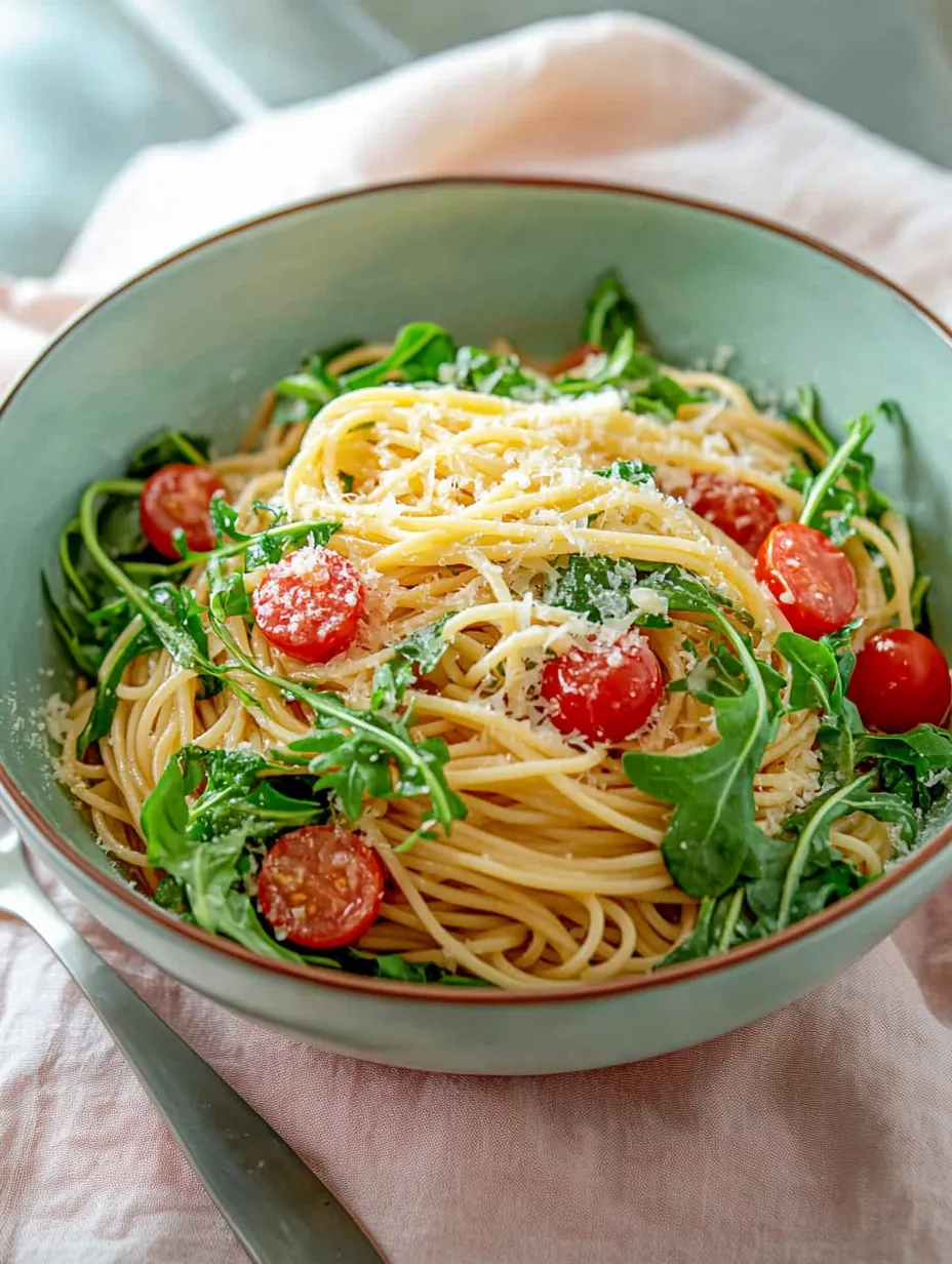 Cremige Rucola Pasta mit Burrata – super fix und lecker