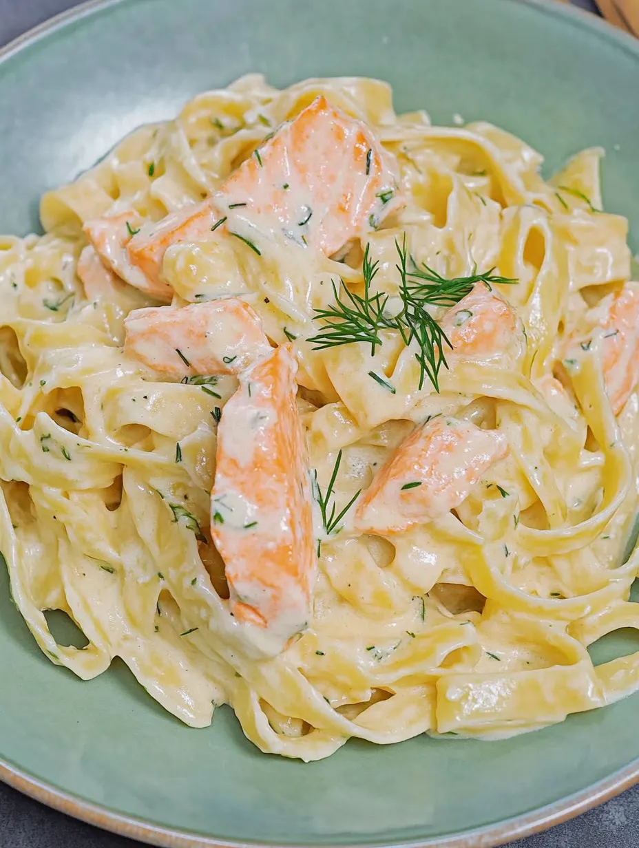 Nudeln mit Lachs und Sahnesoße – Cremig und Hammerlecker