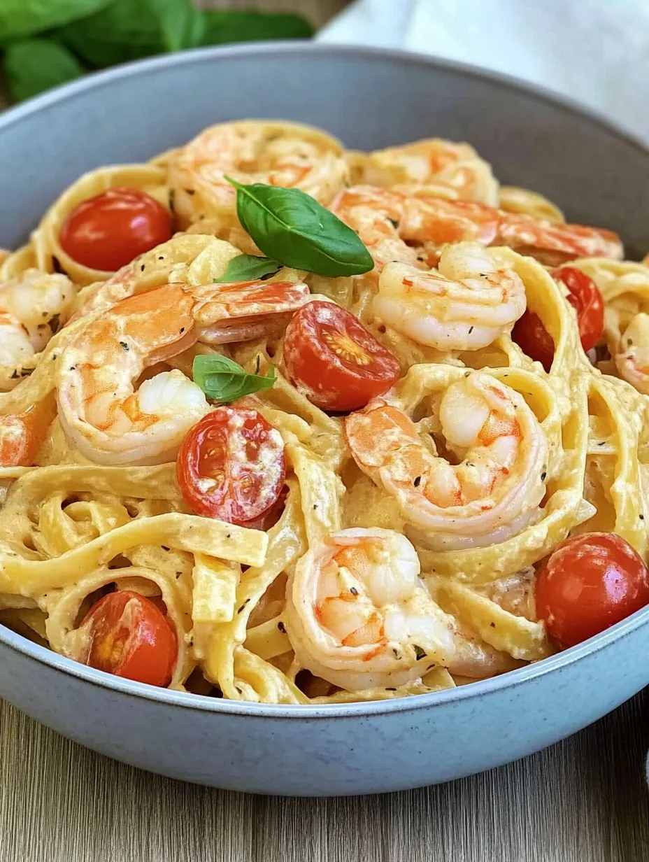 Spaghetti mit Shrimps in Frischkäsesoße – Samtig und Würzig