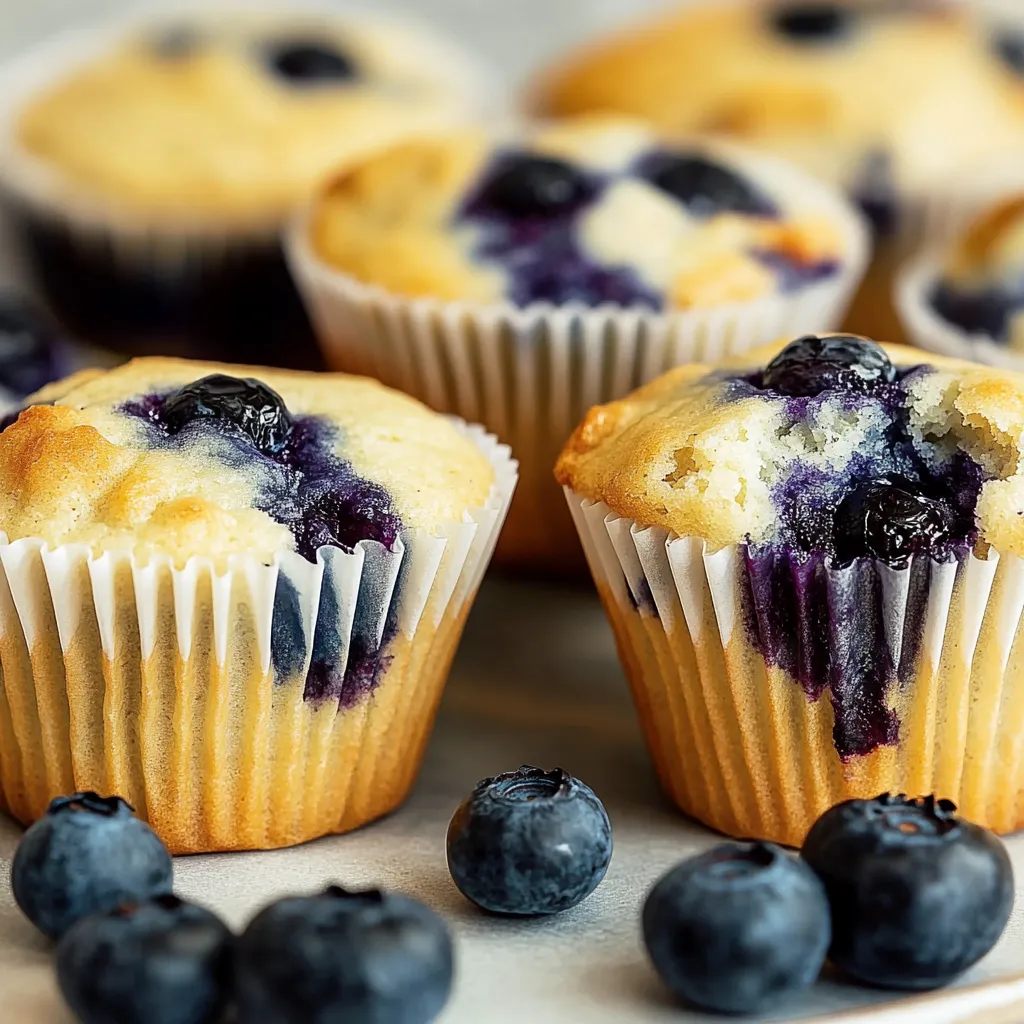 Knusprige Blaubeer Muffins: Saftig und Schnell