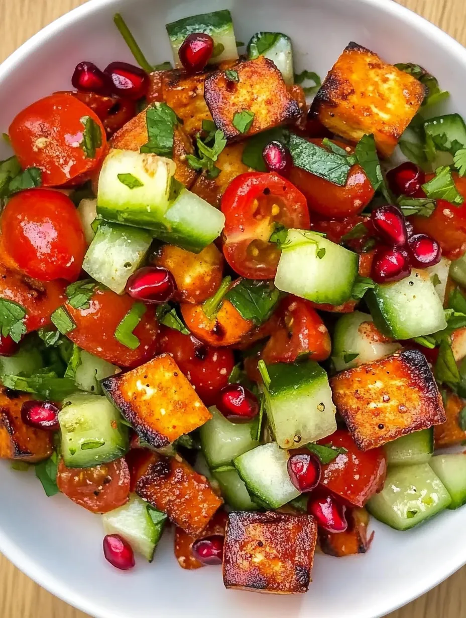 Saftiger Halloumi-Salat mit Granatapfel – Süß, Würzig und Erfrischend