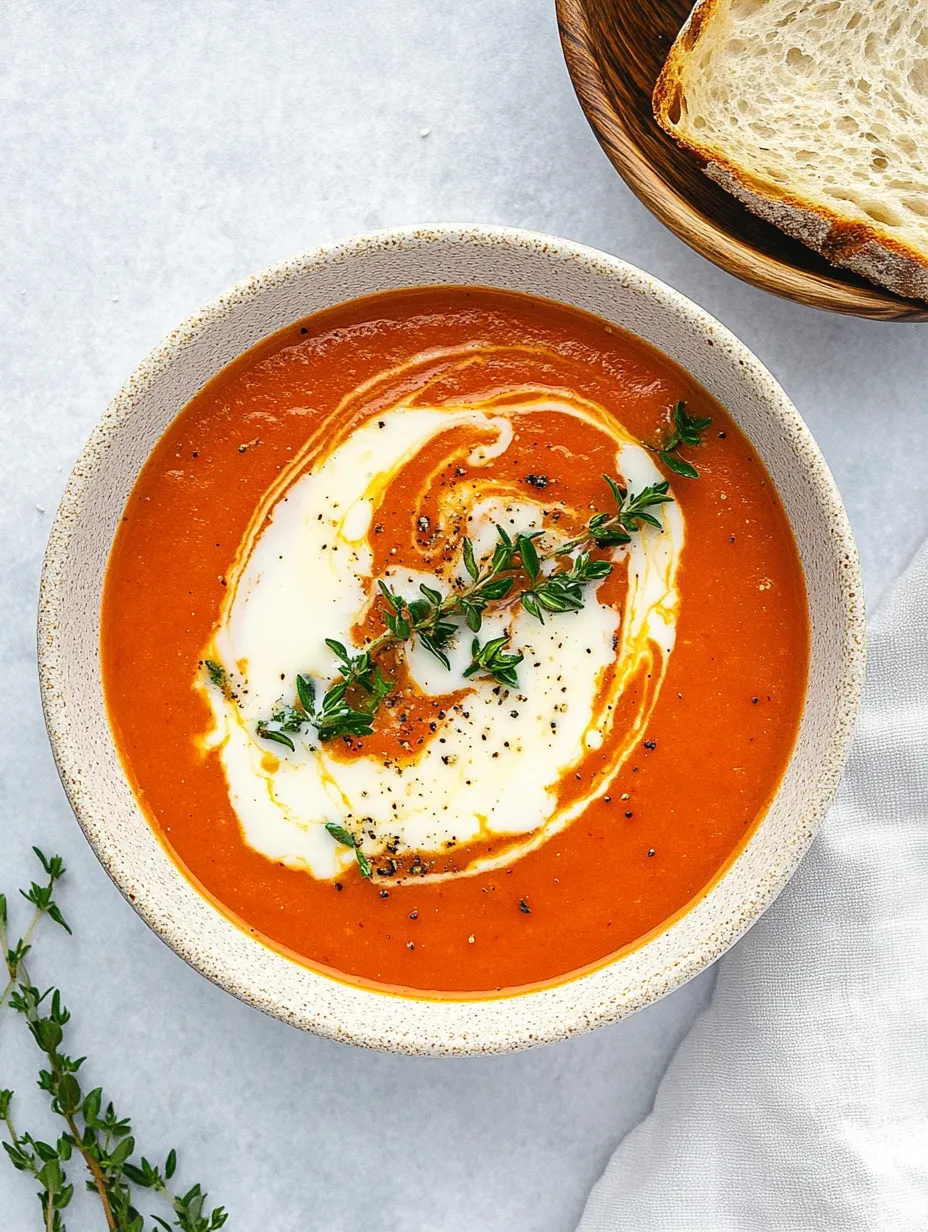 Italienische Tomatensuppe – Frisch, Würzig und Schnell gemacht