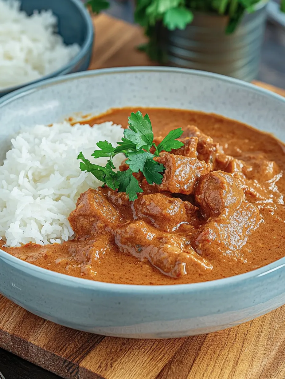 Indisches Butter Chicken mit Reis – So aromatisch & cremig!