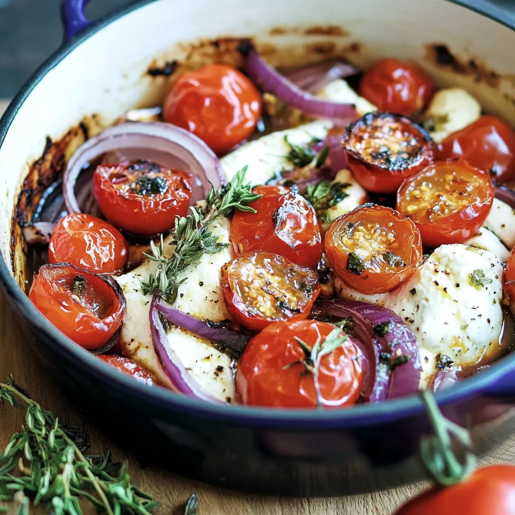 Feta aus der Heißluftfritteuse mit Tomaten