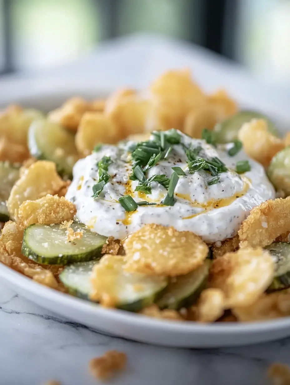 Frittierte-Gurken-und-Ranch-Dip Rezept