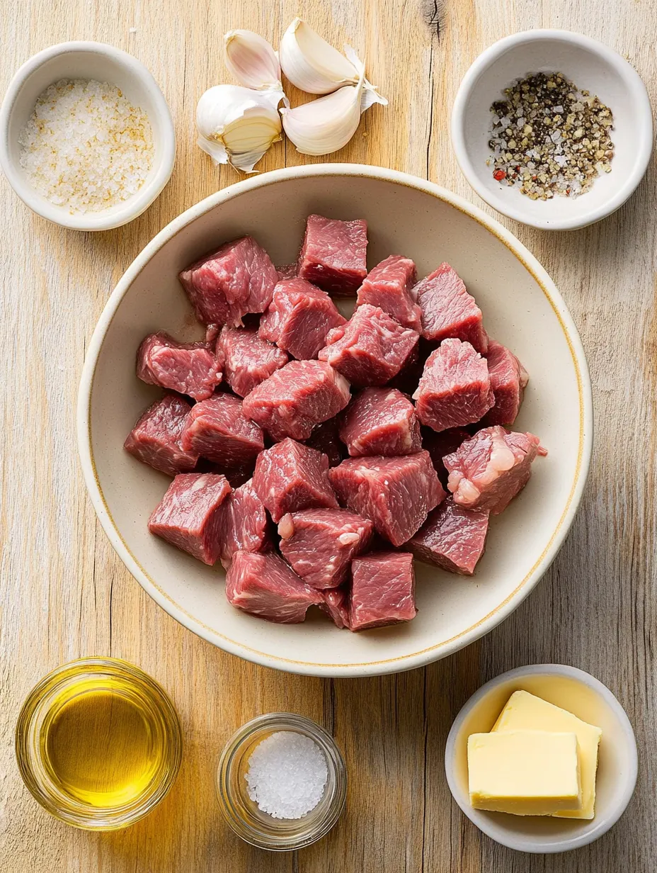Knoblauchbutter-Steakstücke