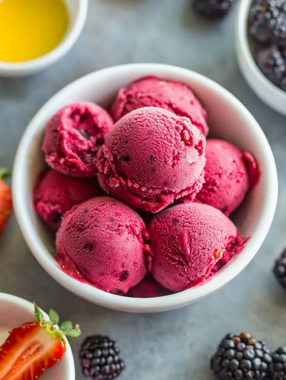 Schneller & Gesunder Beeren-Froyo