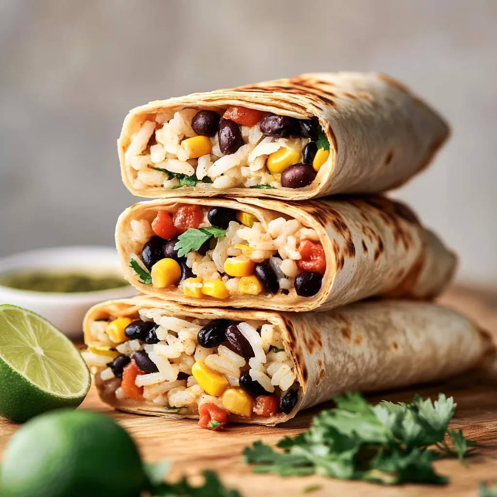Knusprige vegetarische Burritos