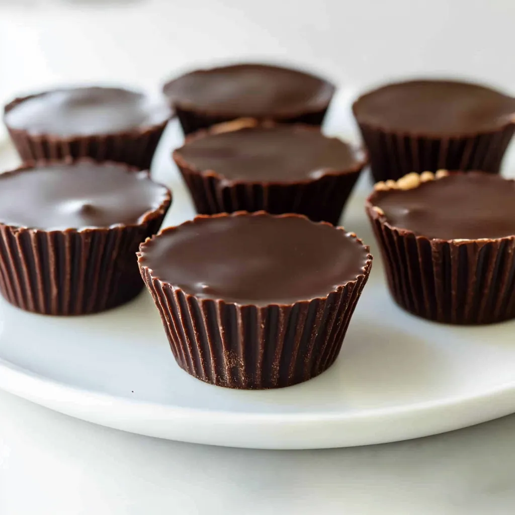 Köstliche Schoko Erdnussbutter Cups