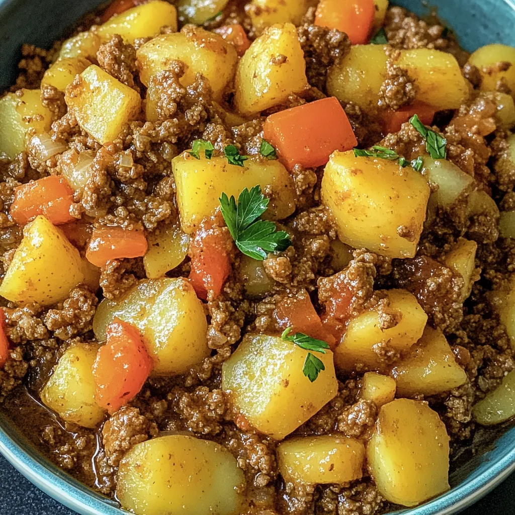 Bauerntopf mit Hackfleisch und Karoffeln