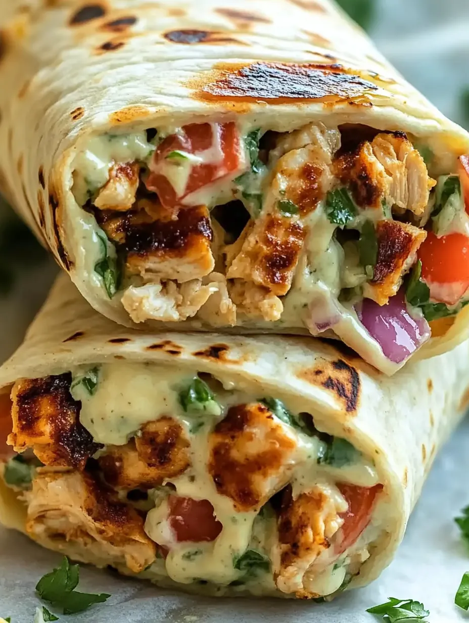 Gegrillter Chicken Burrito mit Chipotle Ranch