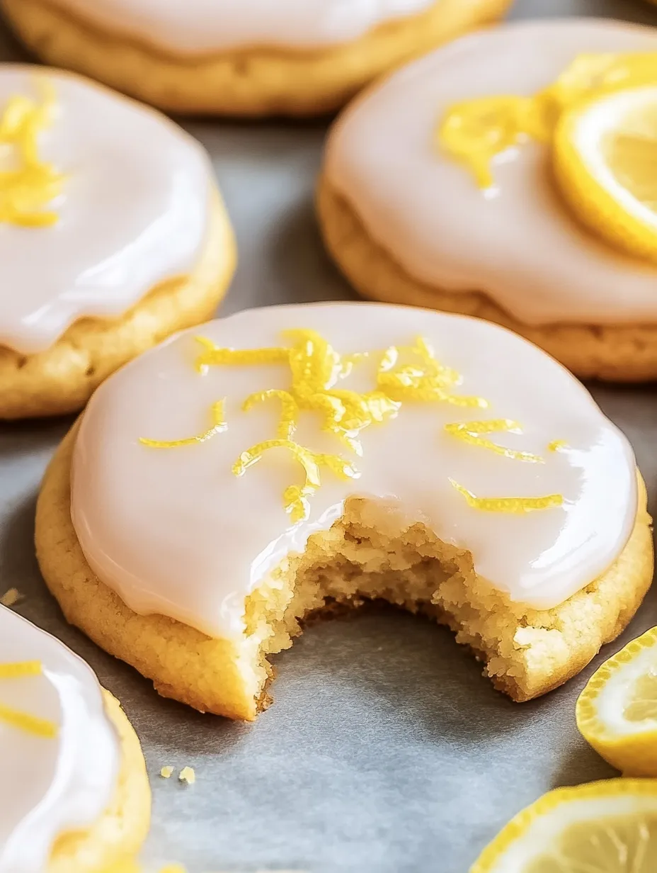 Schmelzende Zitronenkekse mit Glasur