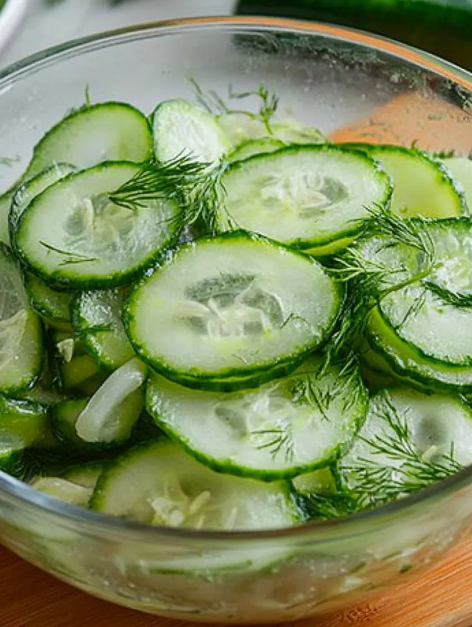 Saftiger Gurkensalat mit Dill – Schnell & Köstlich