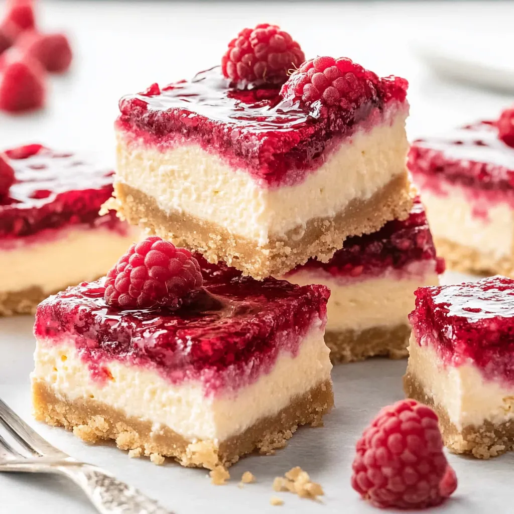 Cremige Himbeer-Wirbel Käsekuchenwürfel