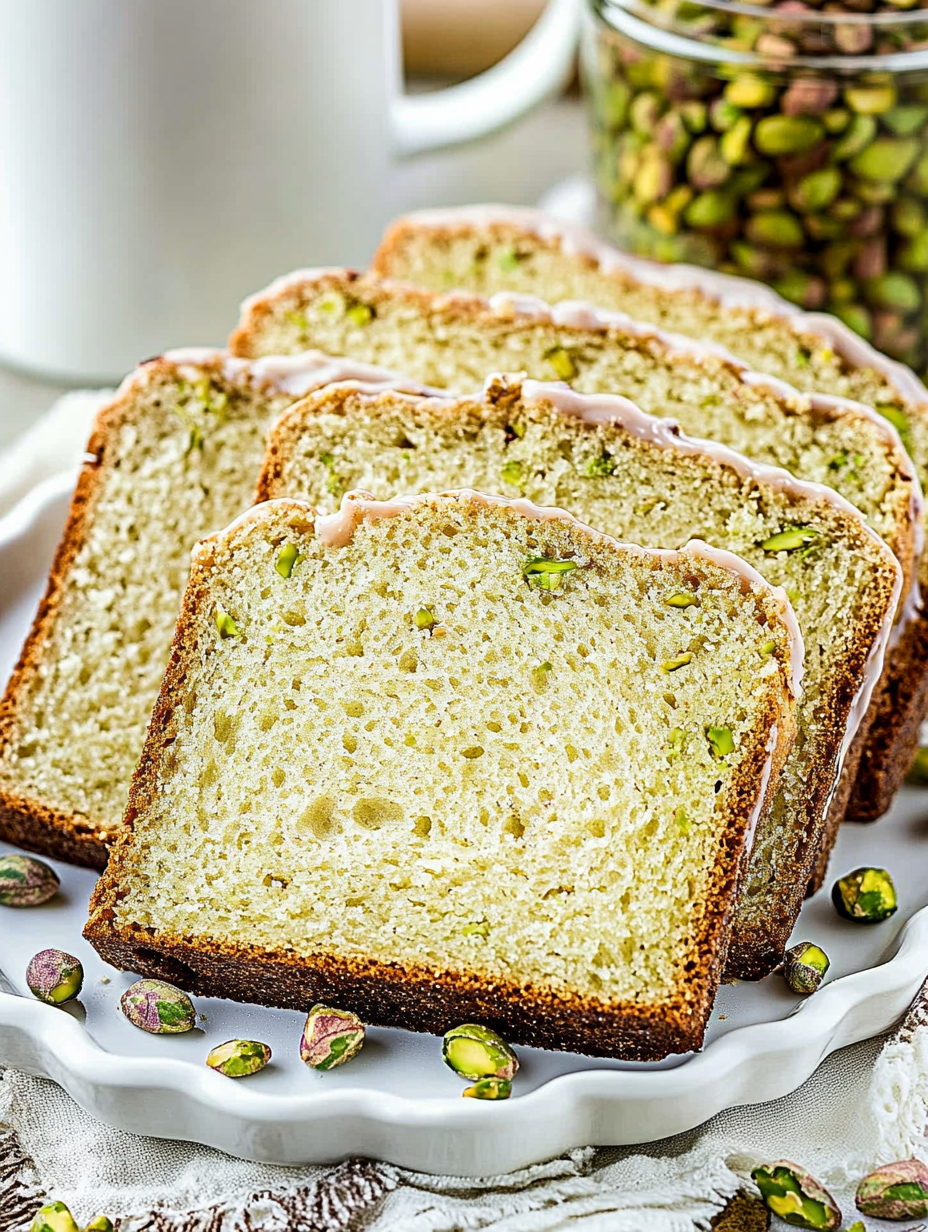 Eine Scheibe Brot mit grünem Belag.