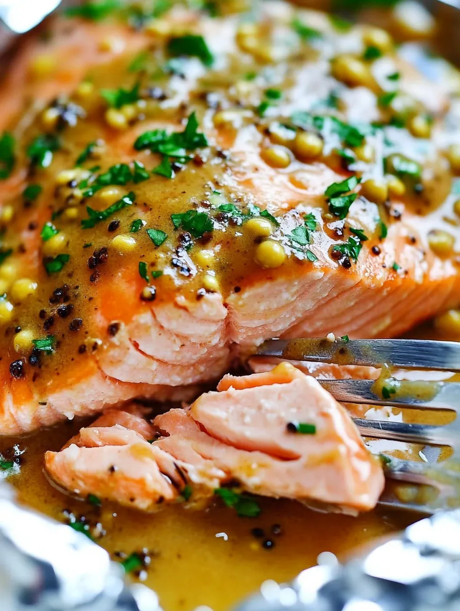 Ein Lachsfilet mit Gabel.