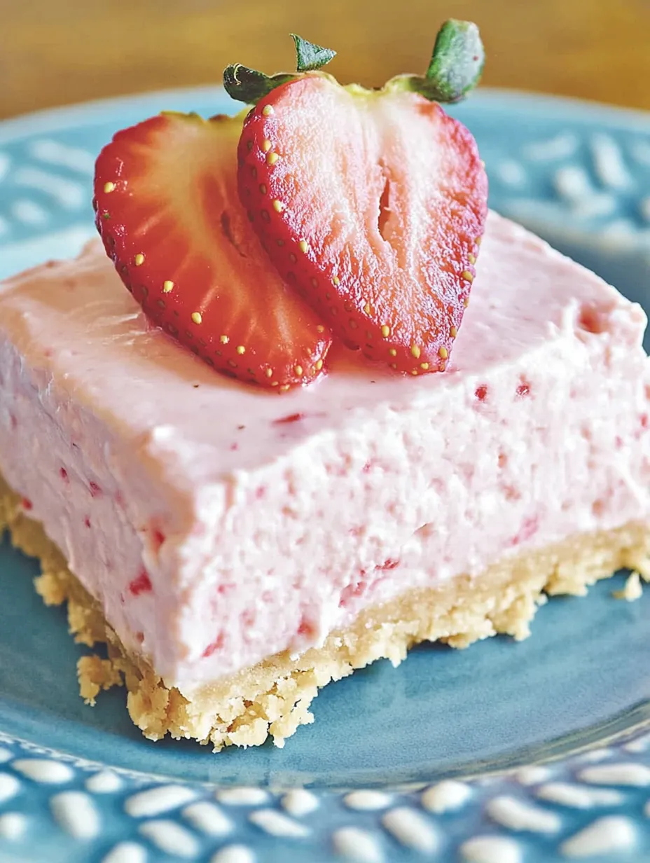 Ein Kuchenstück mit Erdbeeren obendrauf.