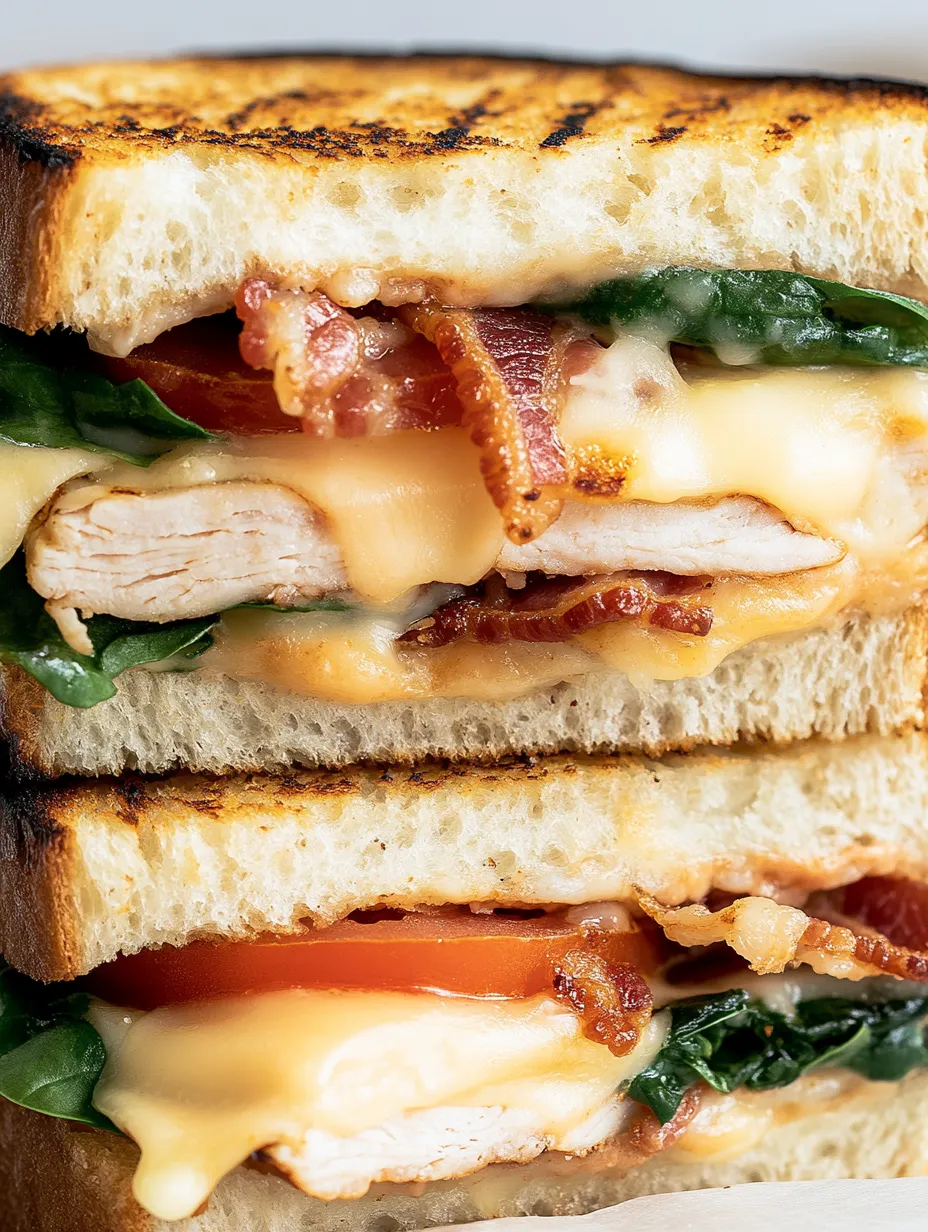 Ein Sandwich mit Bacon und Tomate.