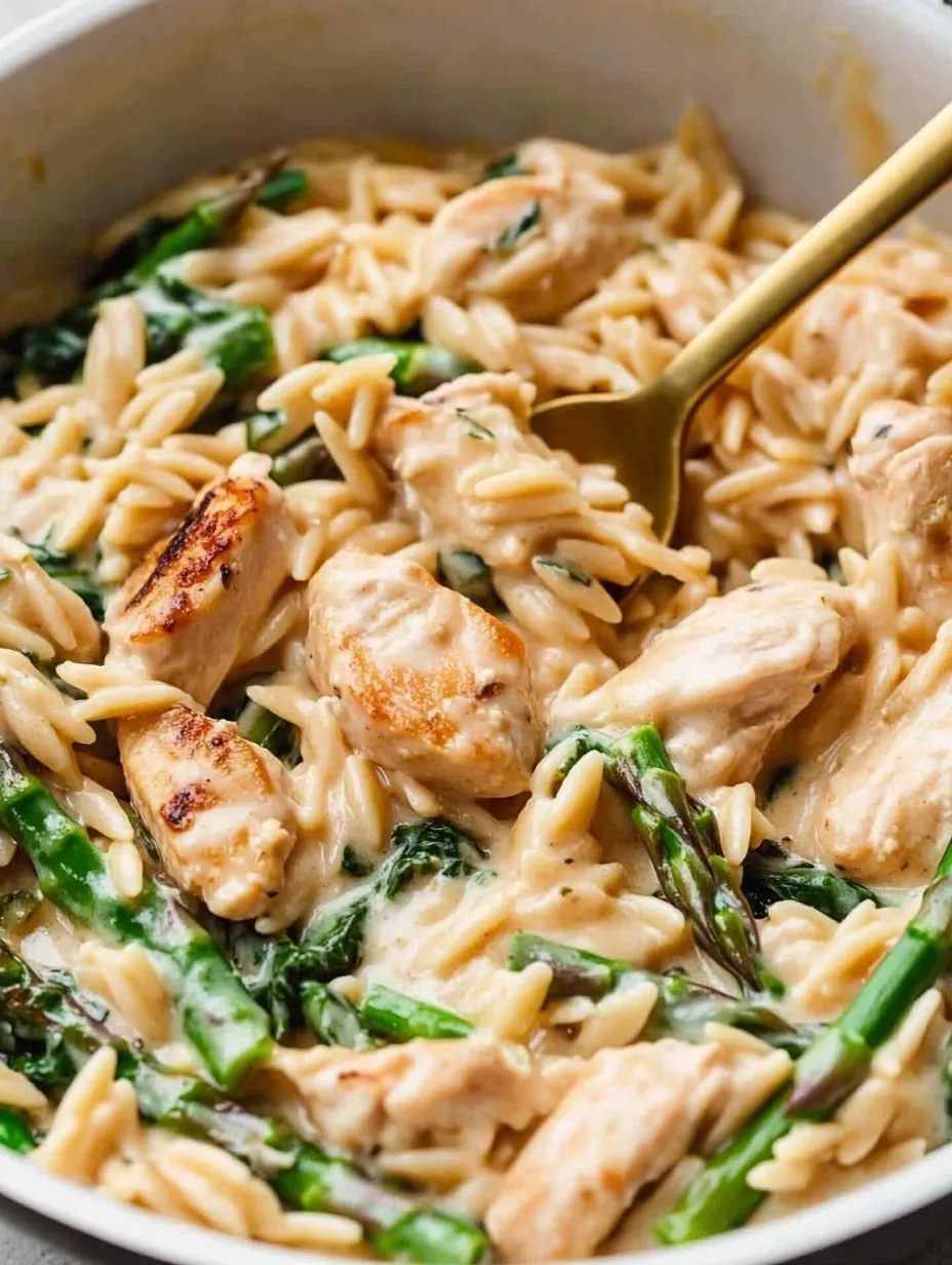 Eine Schale Hähnchen mit Reis und Löffel.