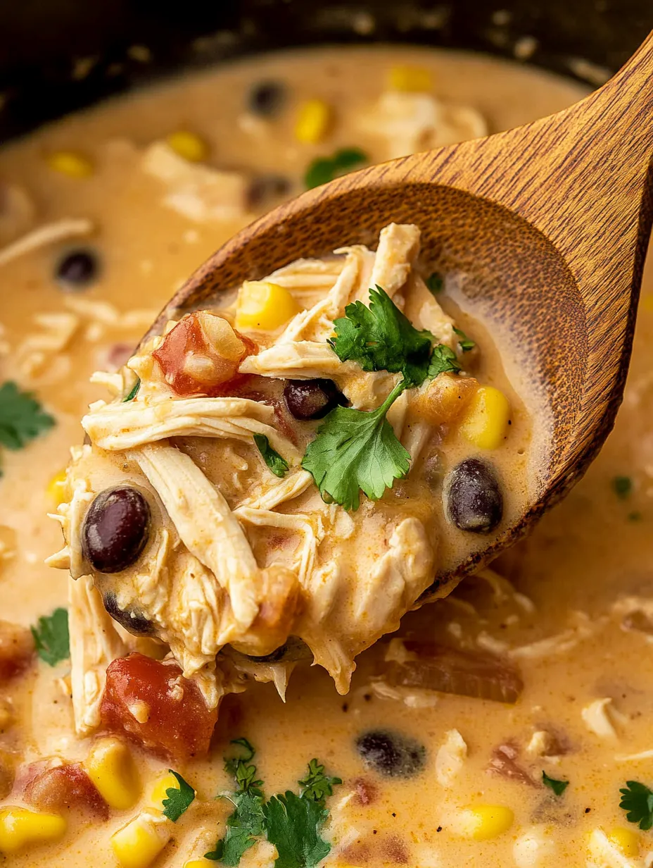 Ein Holzlöffel liegt in einer Schüssel mit Suppe.