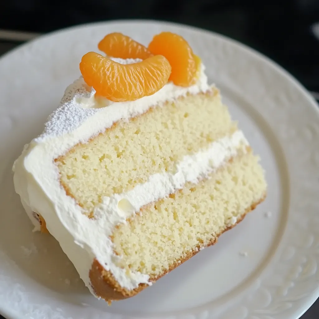 Ein Schokokuchen mit Zitrusfrüchten liegt auf einem weißen Teller.