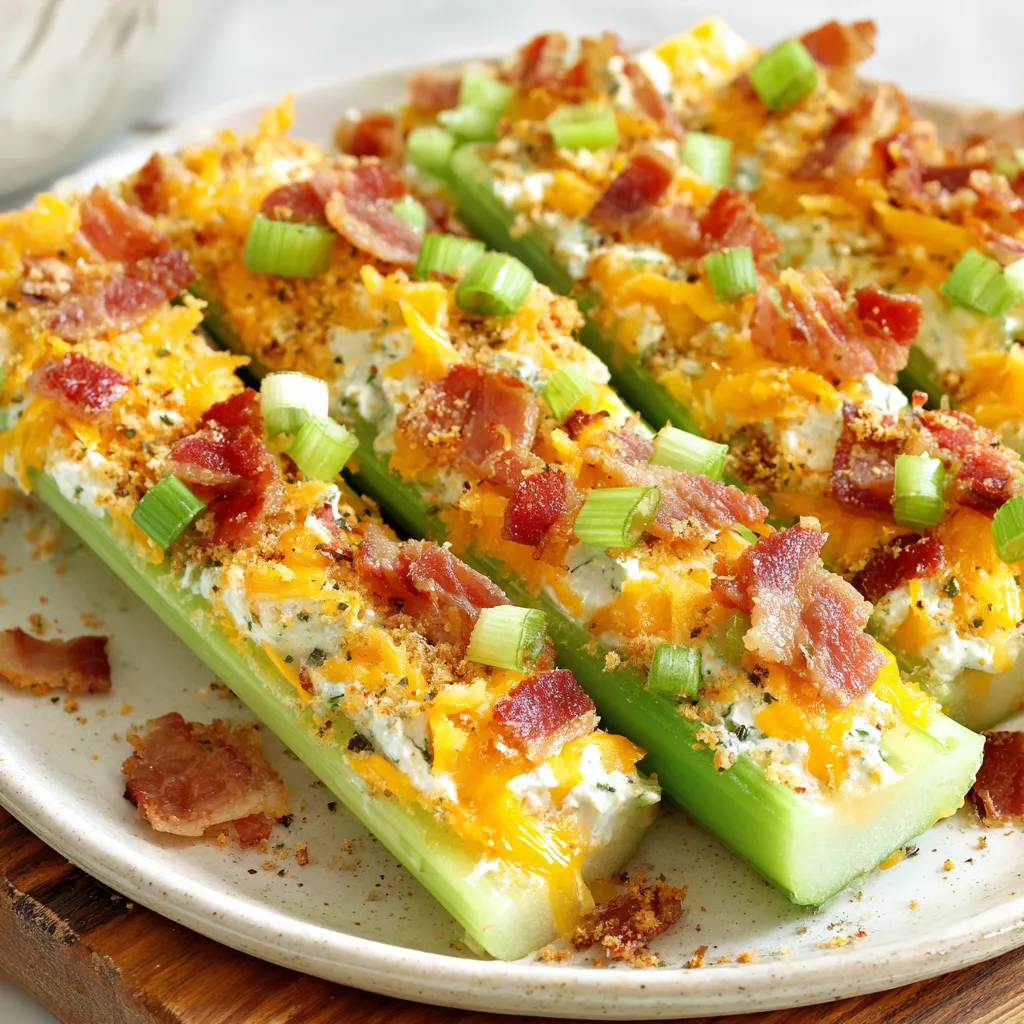 Cheddar Speck Selleriestangen