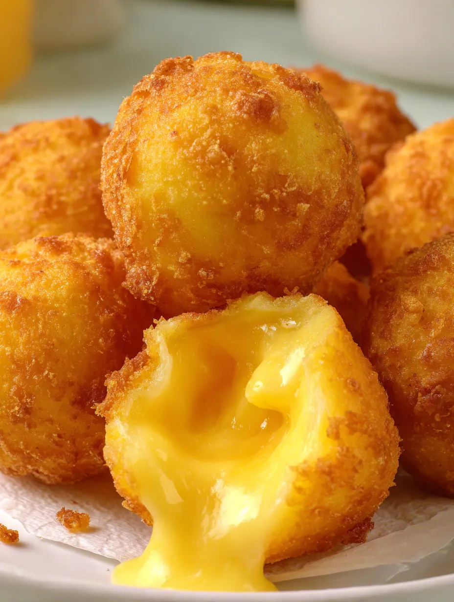 Frittierte Käsebällchen