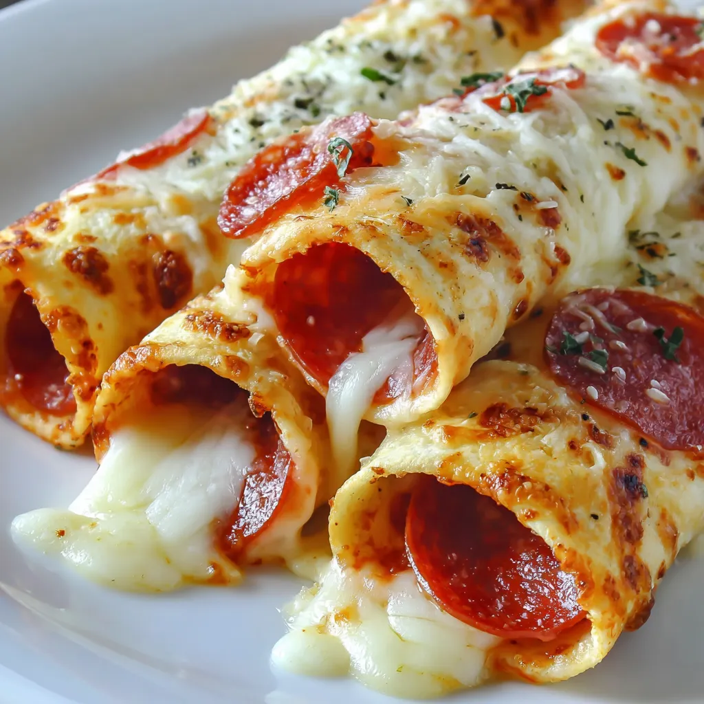 diese käsigen pepperoni pizzarollen musst du probieren!