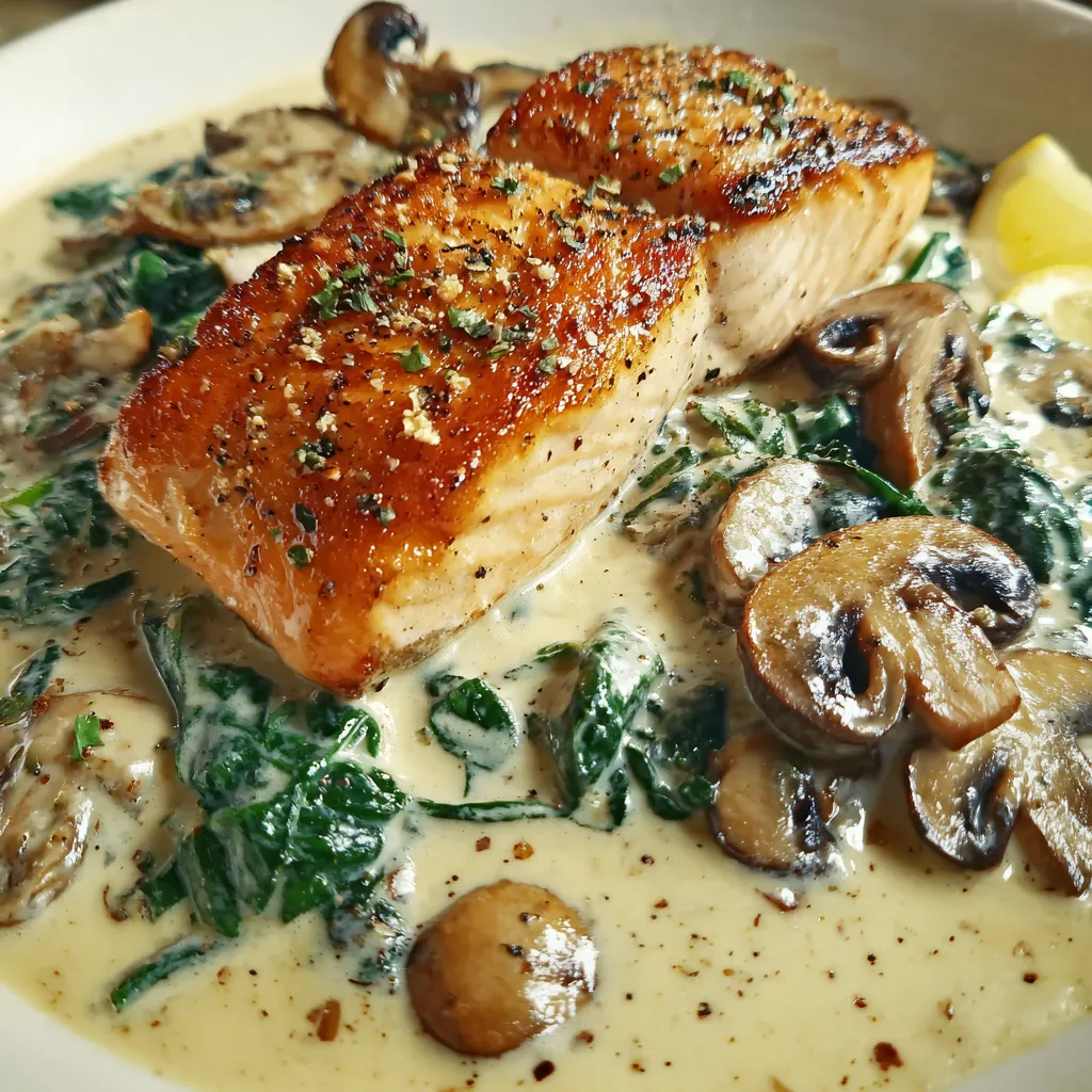 Lachs Florentine aus der Pfanne – cremig und einfach nur gemütlich