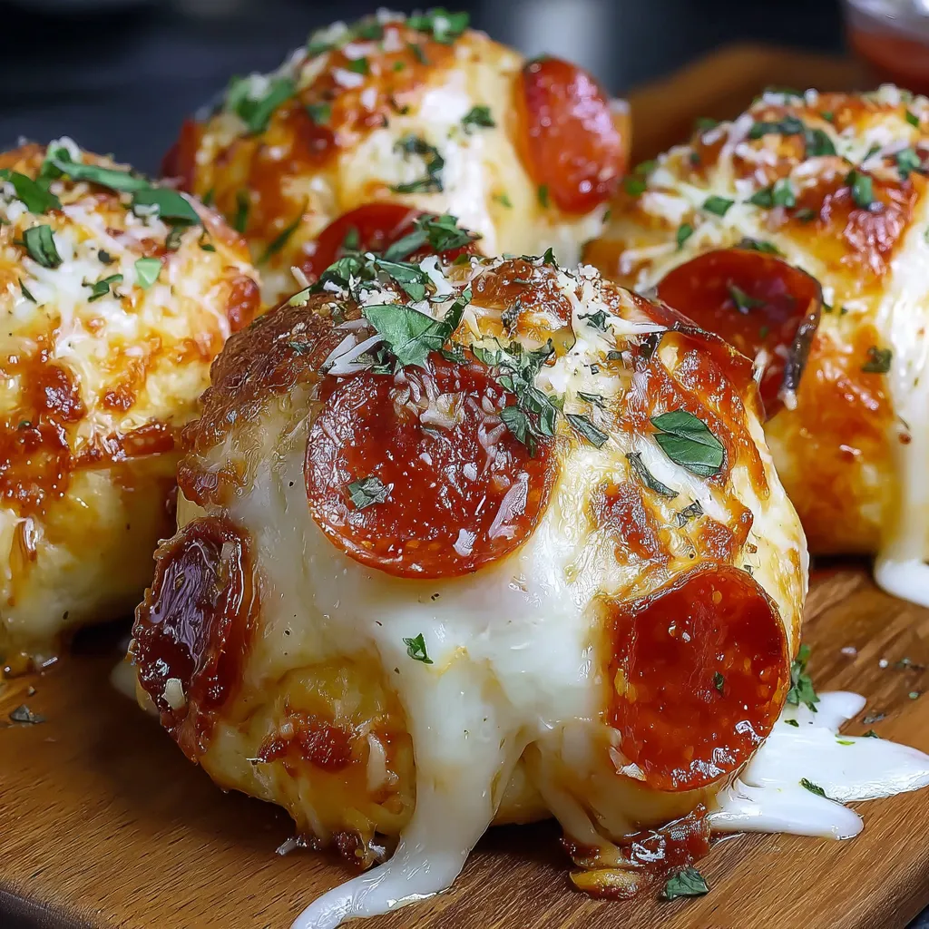 Käsige Pepperoni-Pizzabomben