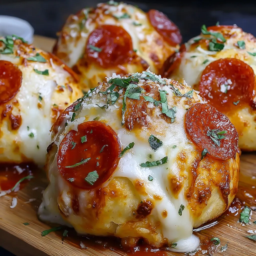 Käsige Pepperoni-Pizzabomben