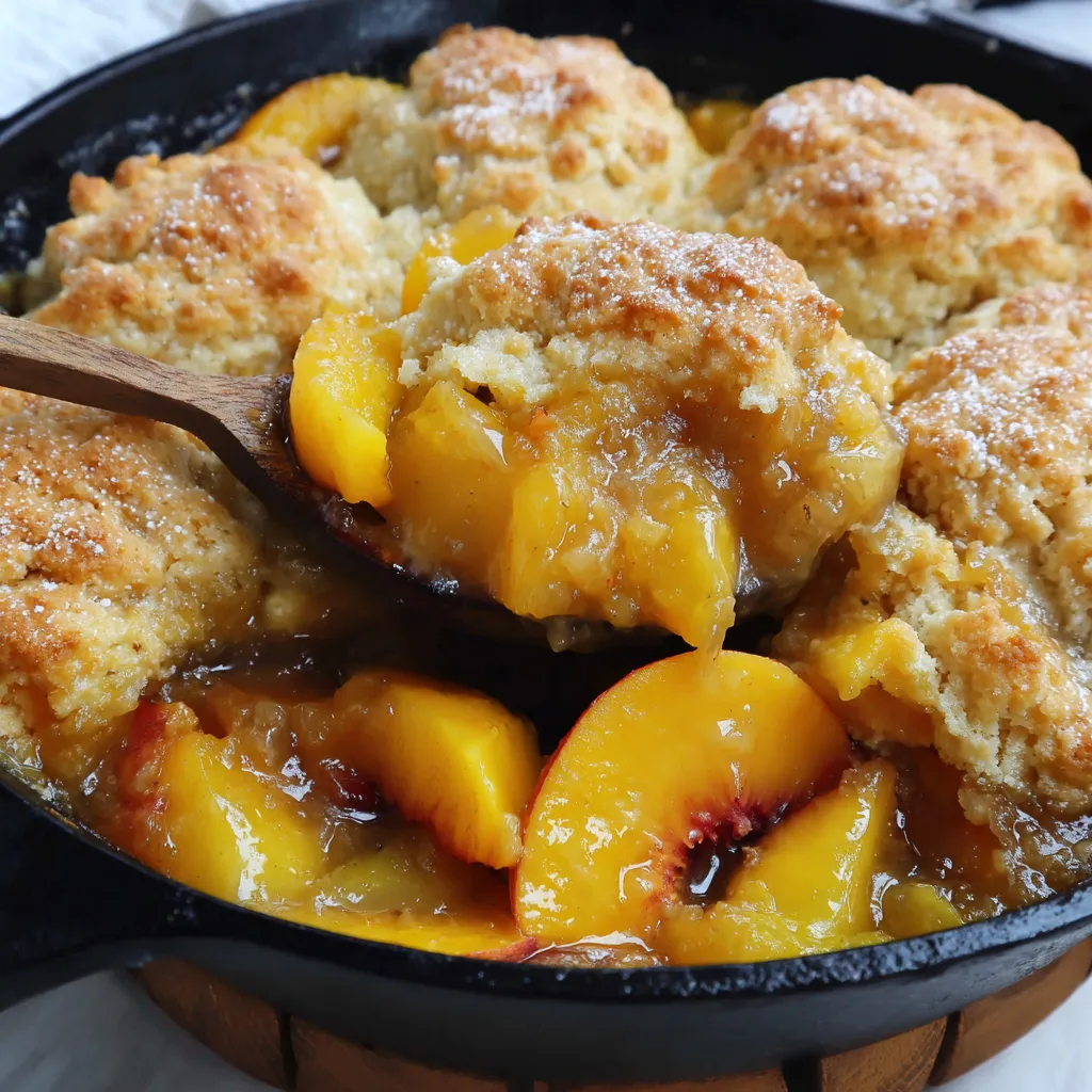 Südlicher Pfirsich Crumble
