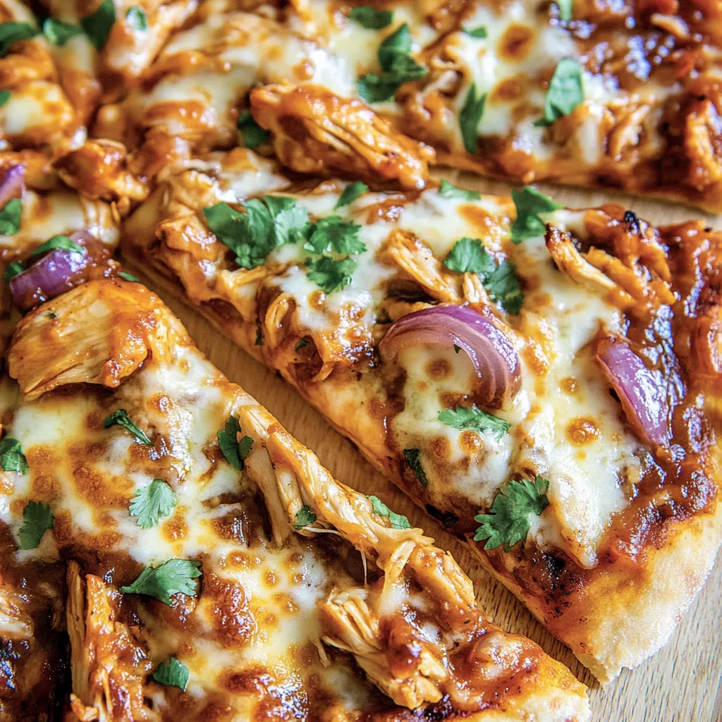 BBQ Hähnchen Pizza