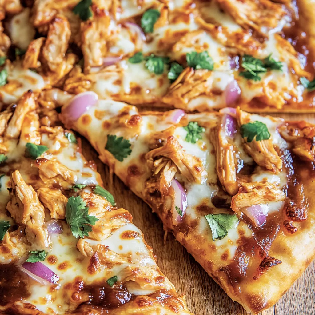BBQ Hähnchenpizza