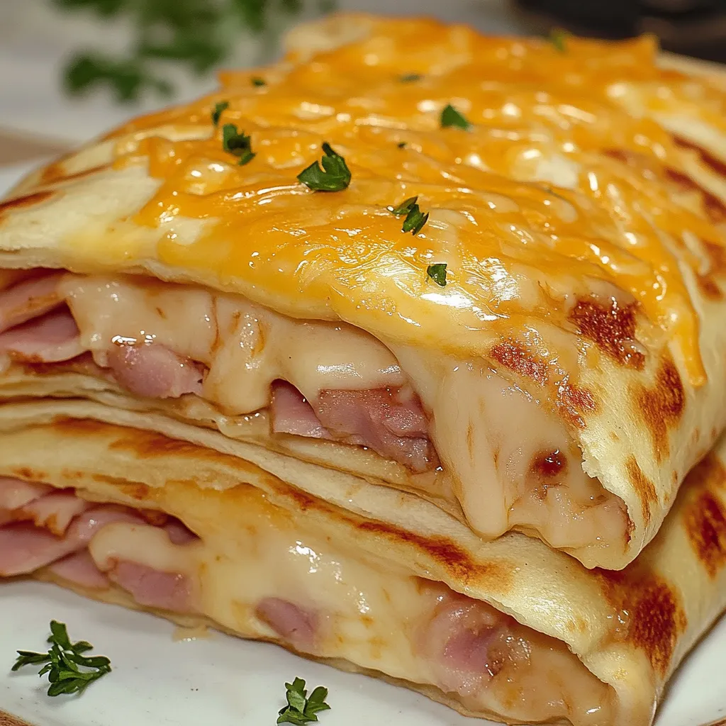 Einfache Airfryer Schinken-Käse-Taschen
