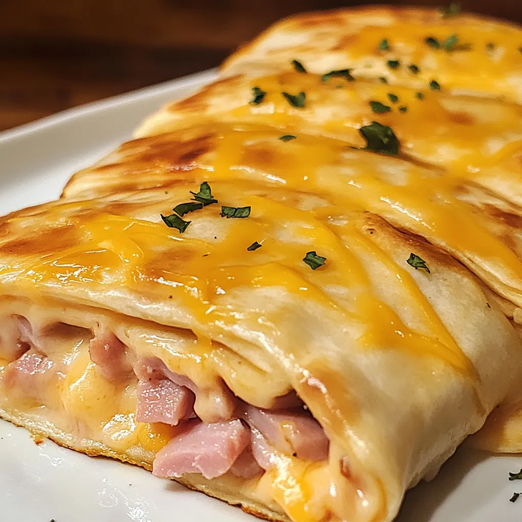 Einfache Airfryer Schinken-Käse-Taschen