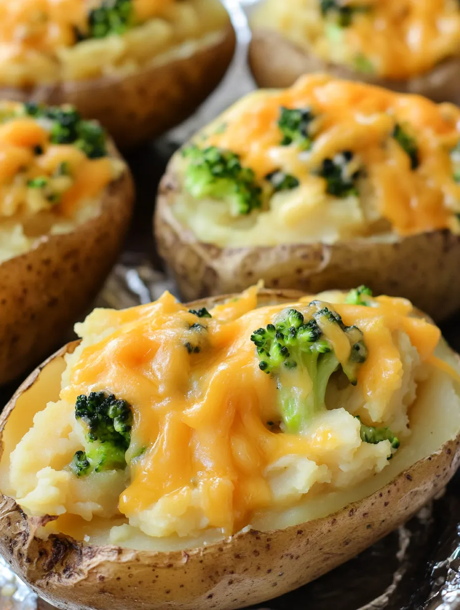 Bestes Brokkoli-Cheddar Ofenkartoffel Gericht